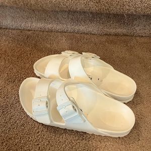 White Rubber Birkenstock’s